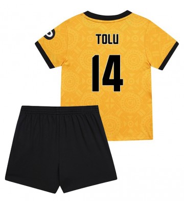 Lacne Dětský Futbalové dres Wolves Tolu Arokodare #14 2025-26 Krátky Rukáv - Domáci (+ trenírky)